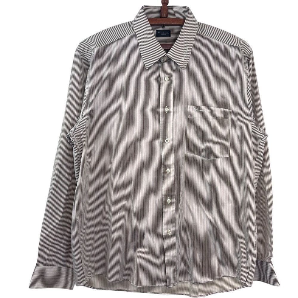 Vintage Paul Smith London Pinstripe Dress Shirt 17